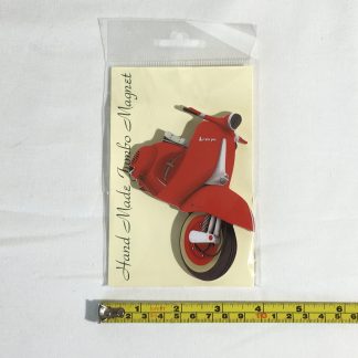 Red Scooter Fridge Magnet