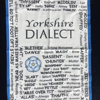 yorkshire dialect tea towel
