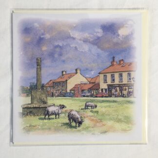 Aidensfield Village Blank Card, heartbeat, Goathland, Aidensfield Village, war memorial